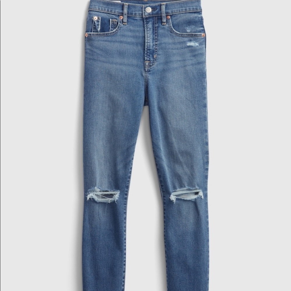 NWT Gap High Rise True Skinny Jeans with Washwell